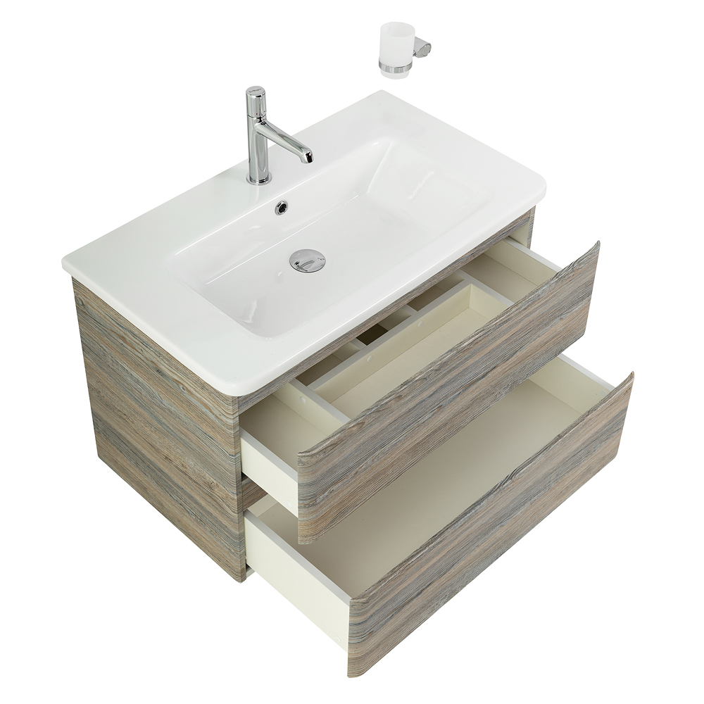 Тумба подвесная с керамической раковиной BelBagno ALBANO-CER-1050-2C-SO-PS