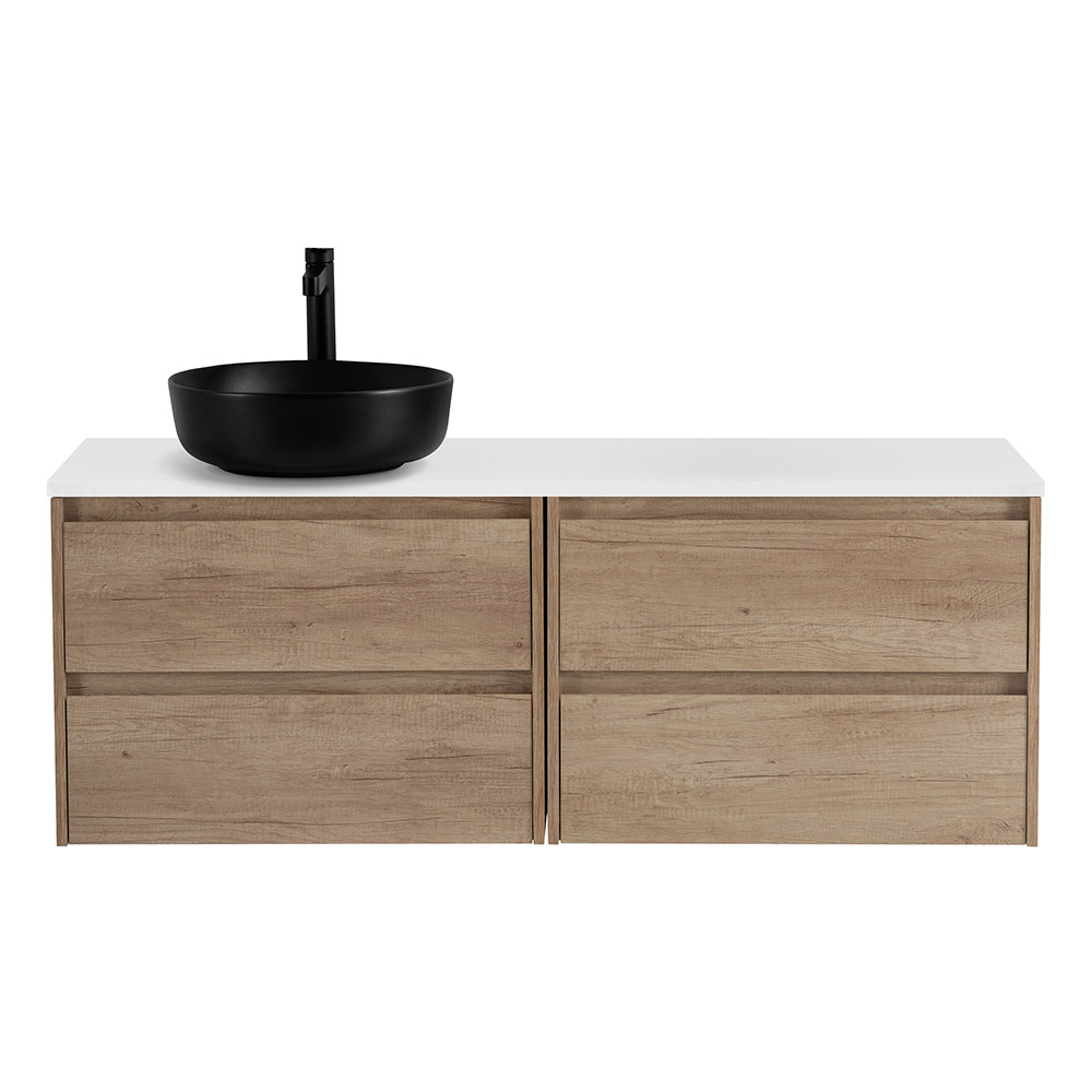 Мебель для ванной комнаты со столешницей BelBagno KRAFT-1200 Rovere Nebrasca Nature