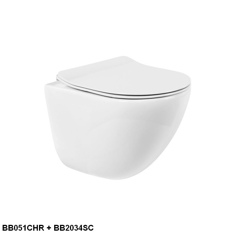 Унитаз подвесной безободковый BelBagno AMANDA BB051CHR