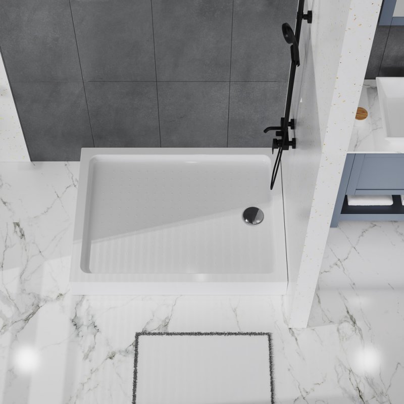 Акриловый поддон 120х100 BelBagno TRAY-BB-AH-120/100-15-W с сифоном
