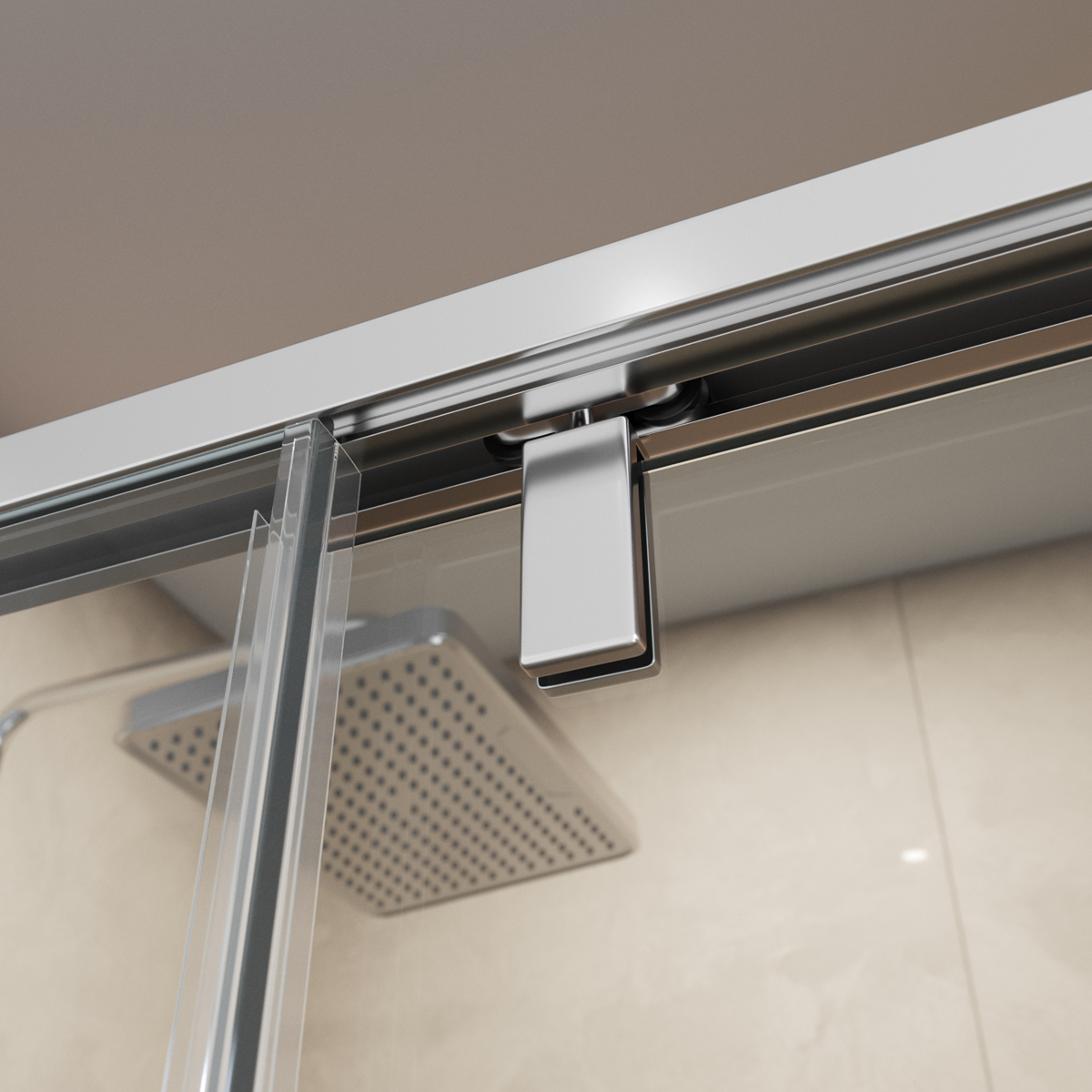Душевая дверь шириной 100см BelBagno SOFT_CLOSE-1-BF-1-100-C-Cr профиль хром, стекло прозрачное