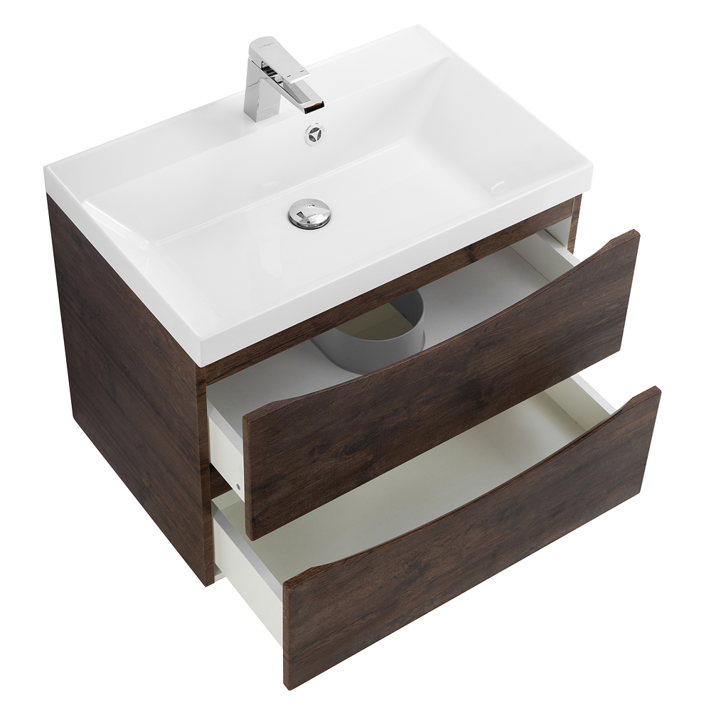 Тумба подвесная с раковиной BelBagno MARINO-700-2C-SO-RW-P