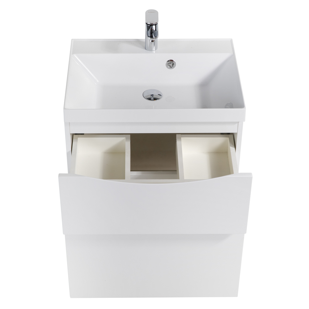 Тумба подвесная с раковиной BelBagno MARINO-H60-700-2C-SO-BL-P