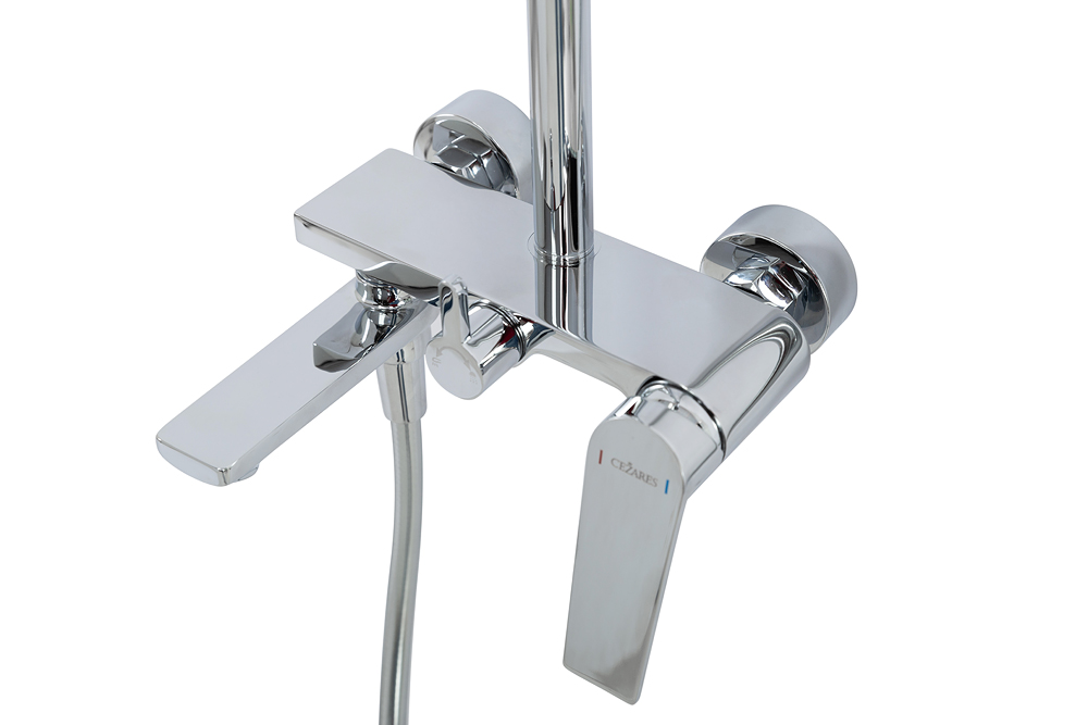 Душевая стойка CEZARES COMFORT-CVD-01 со смесителем и поворотным изливом