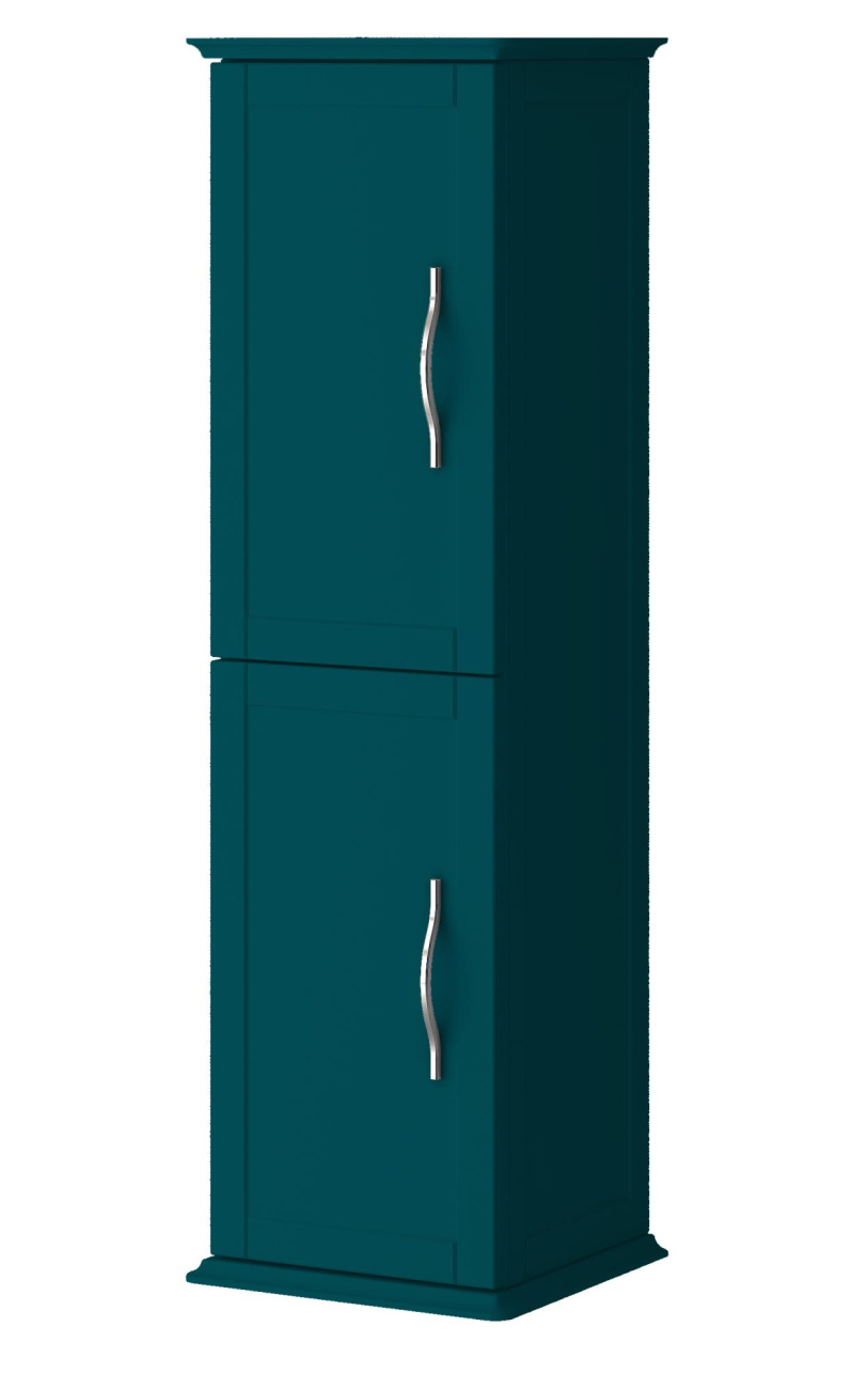 купить Пенал подвесной с двумя распашными дверцами, реверсивный Cezares TIFFANY 54965 Blu Petrolio 