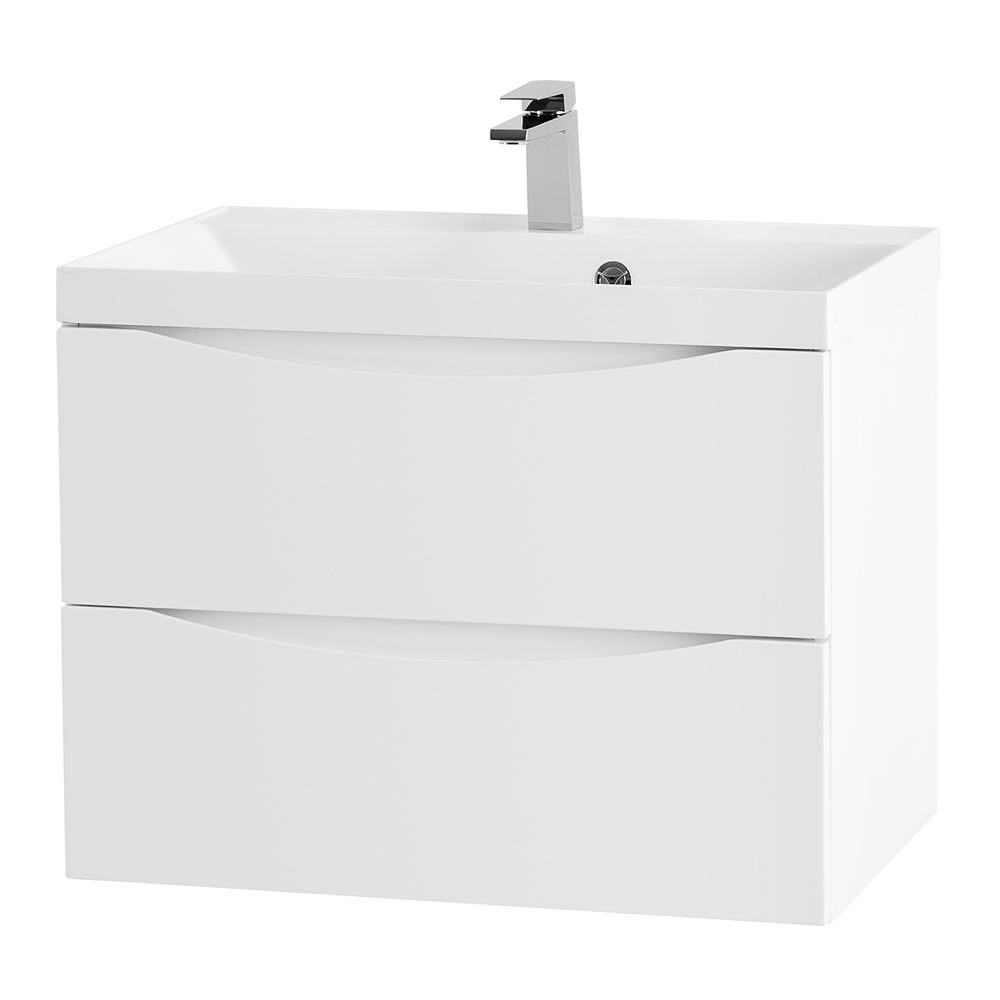 Тумба подвесная с раковиной BelBagno MARINO-700-2C-SO-BL-P