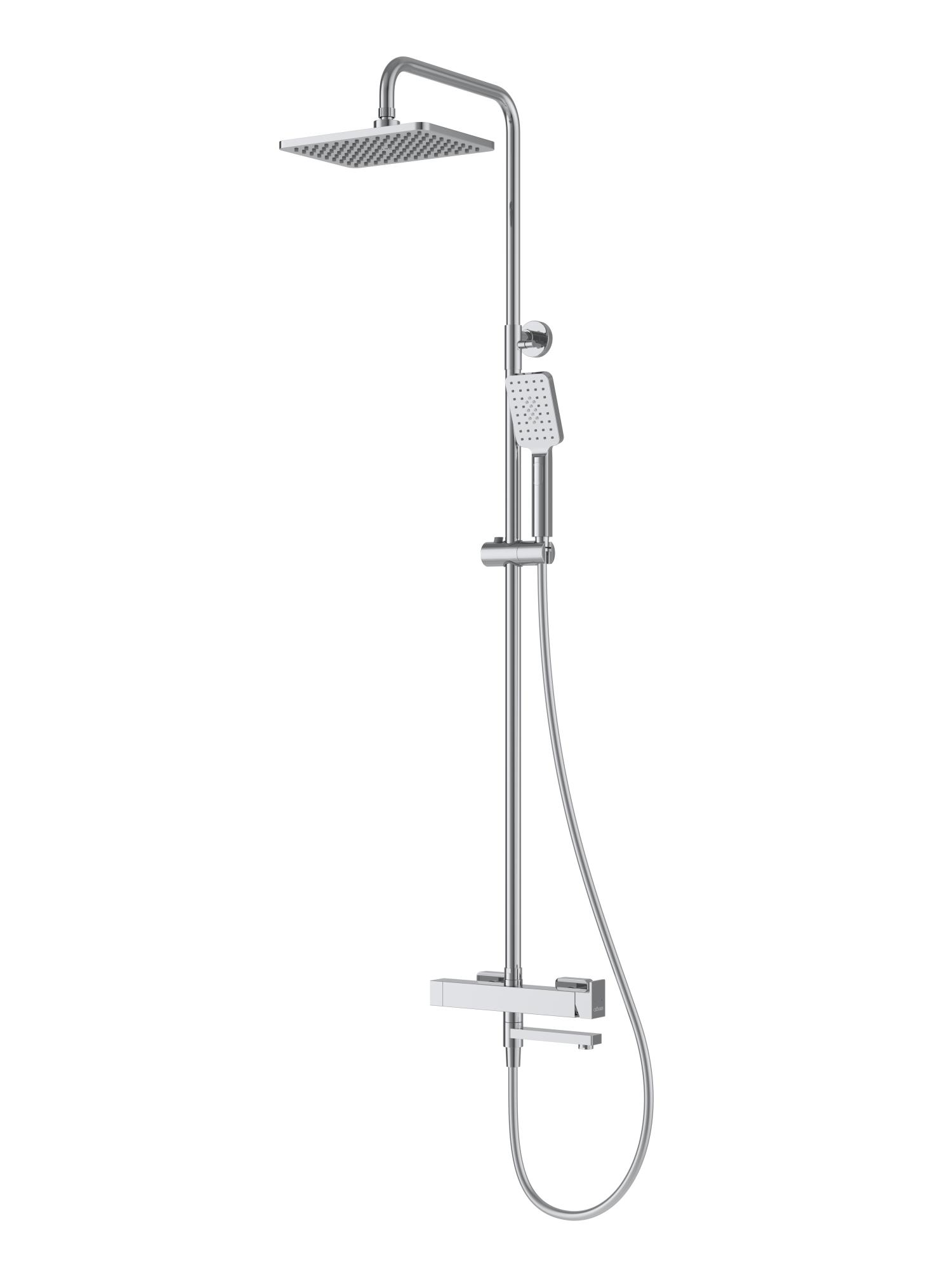 Душевая стойка CEZARES SLIDER-CVD-01 со смесителем и поворотным изливом, хром