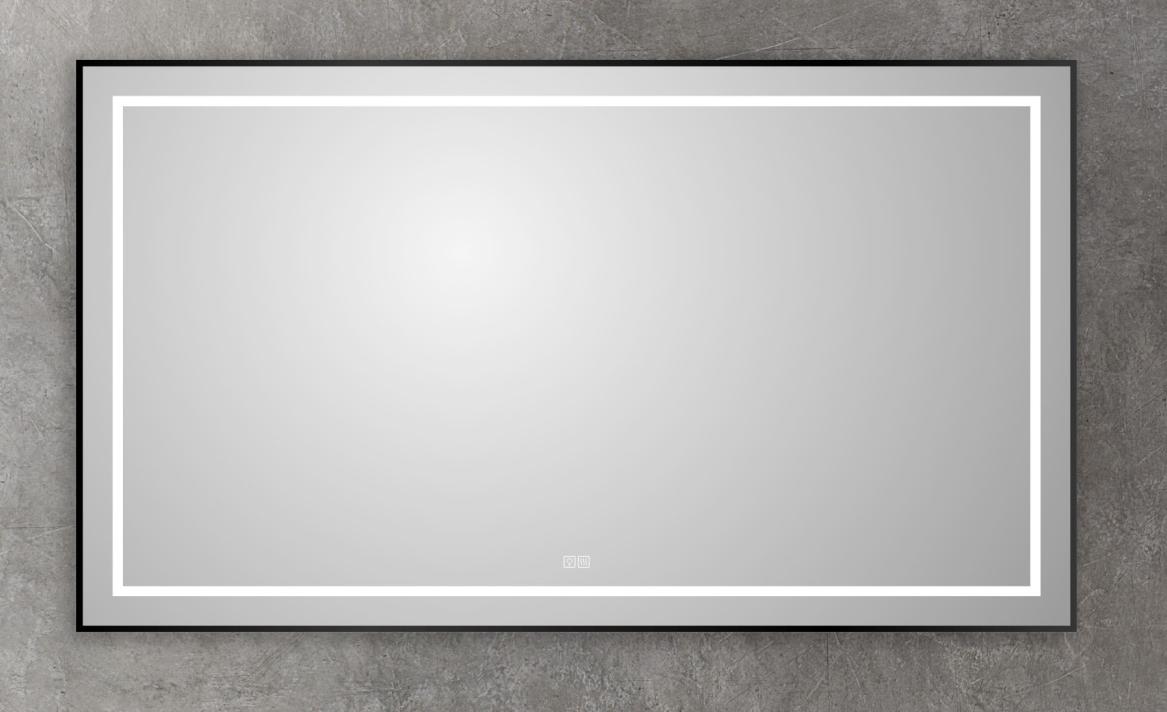 Зеркало BelBagno SPC-KRAFT-1400-800-LED-TCH-WARM-NERO