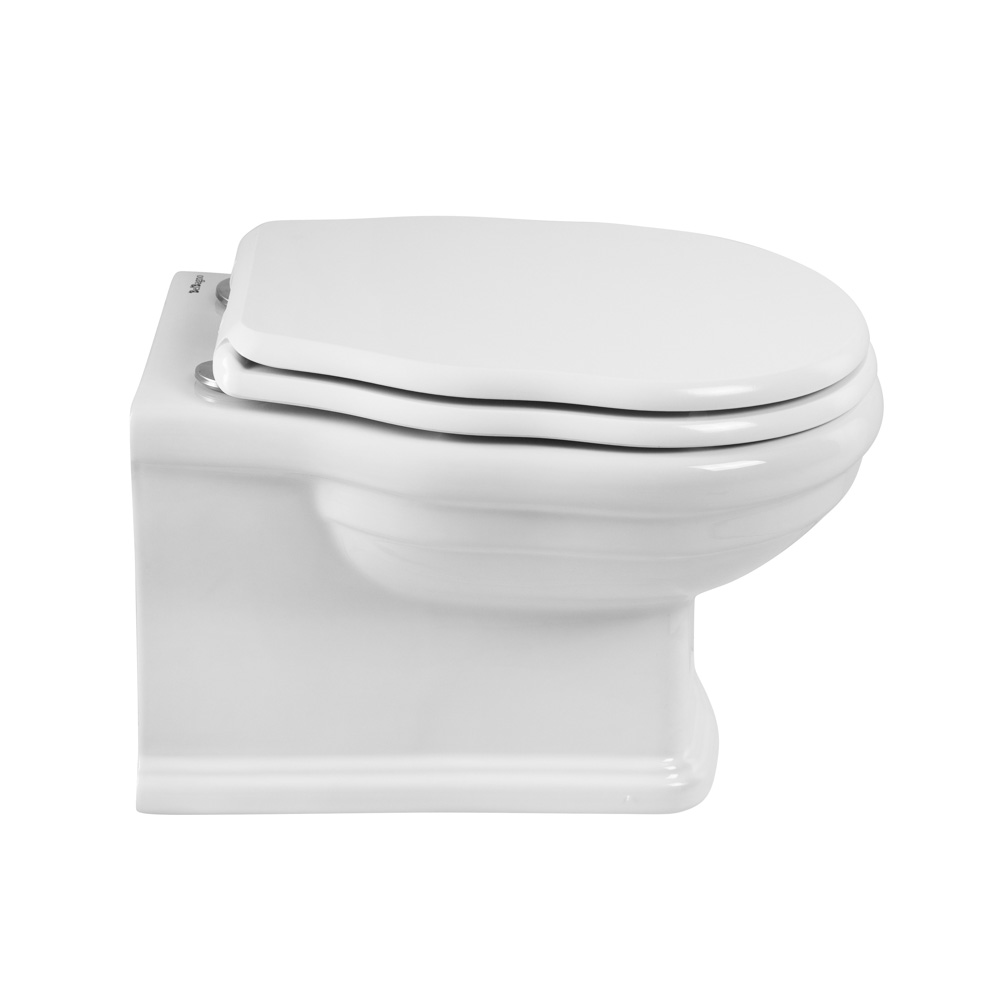 Унитаз подвесной безободковый с сиденьем BelBagno BOHEME BB115CH/BB115SC