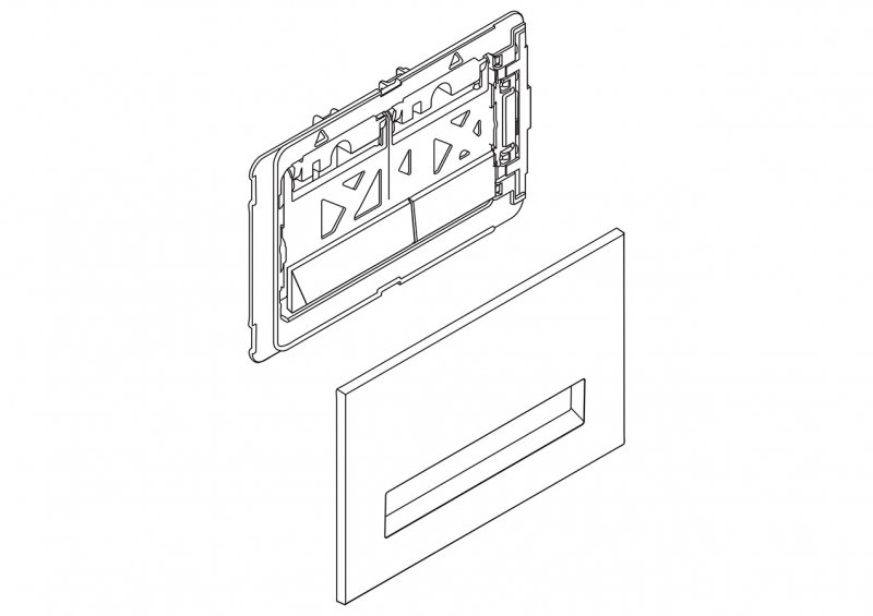 Кнопка смыва BelBagno MARMI BB010-MR-CHROME