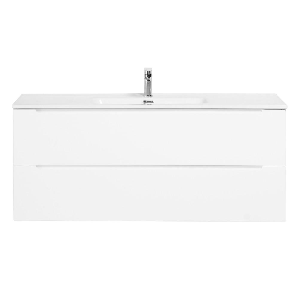 Подвесная тумба с раковиной BelBagno ETNA Bianco Lucido 120 см ETNA-1200-2C-SO-BL-P + BB1200ETL