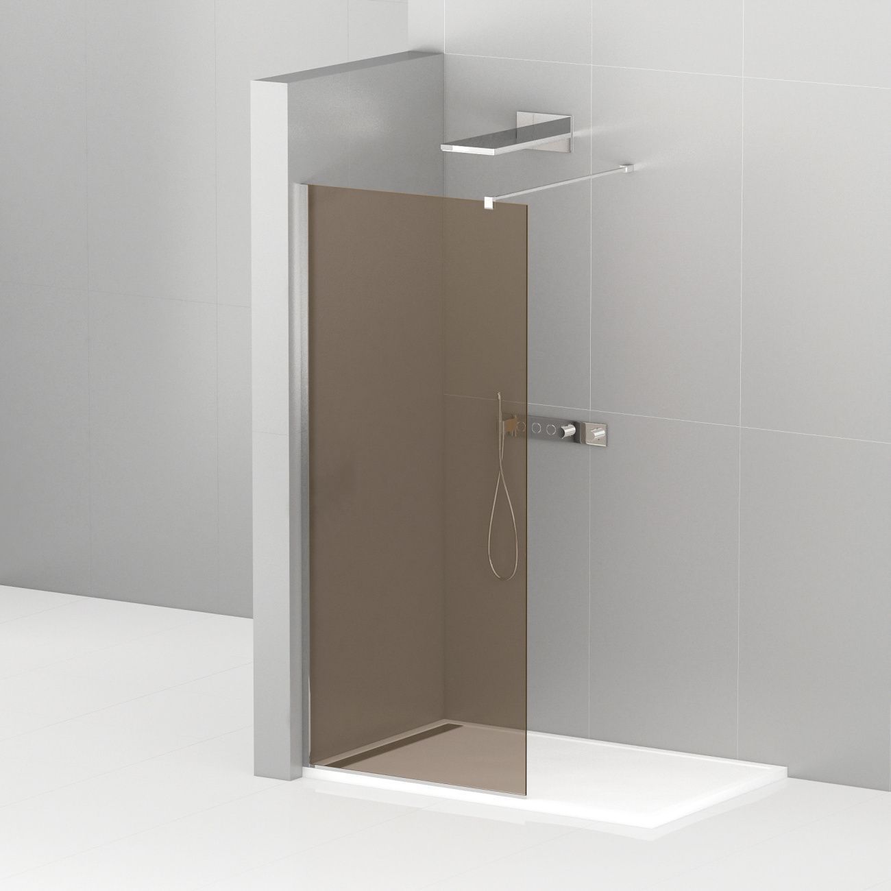 Душевая перегородка Cezares LIBERTA-L-1-90-120-BR-Cr