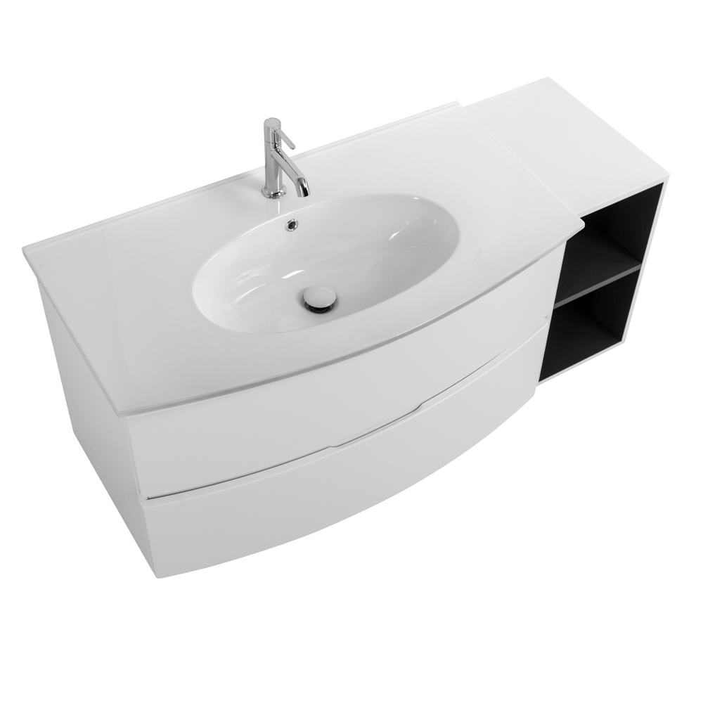Мебель для ванной Cezares ELETTRA 130 Bianco opaco 55525+55529