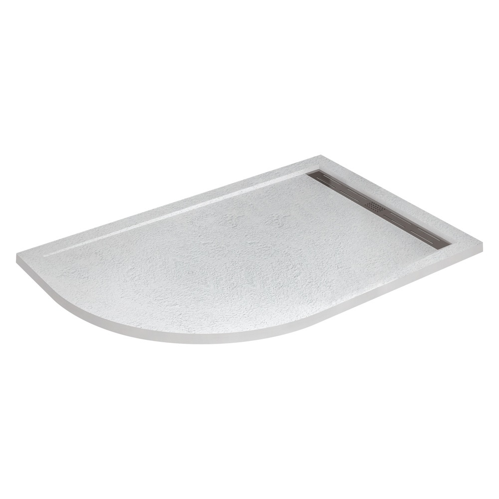 Поддон из искусственного мрамора 100х80 правосторонний CEZARES TRAY-AS-RH-100/80-30-W-R без сифона