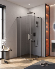 купить Душевой уголок CEZARES SLIDER-A-2-100/110-GRIGIO-GM 