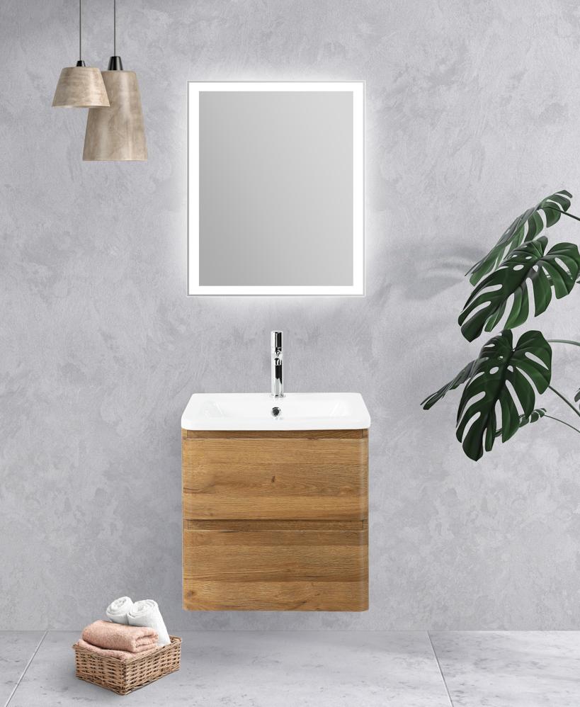купить Тумба подвесная с керамической раковиной BelBagno ALBANO-CER-500-2C-SO-RR 