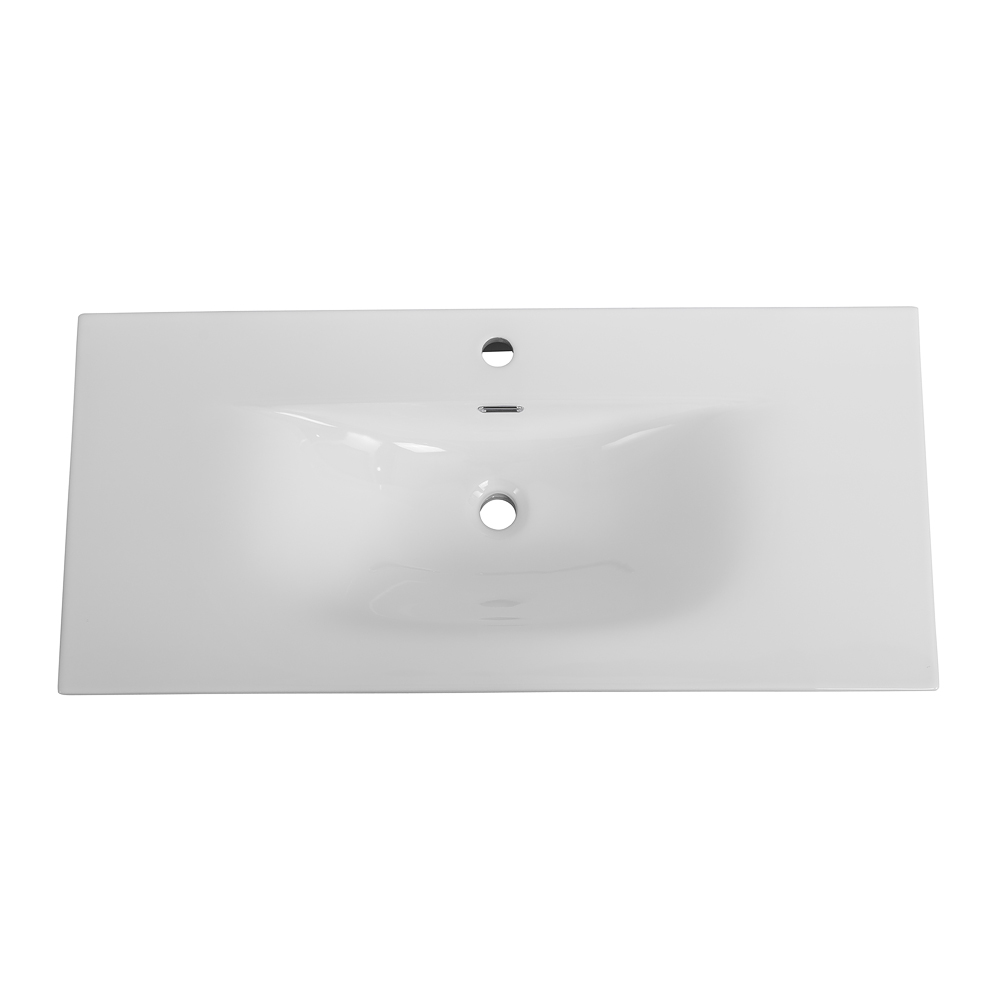 Тумба с раковиной подвесная BelBagno UNO-1000-2C-SO-BO Bianco Opaco, раковина белая BB-8099-100