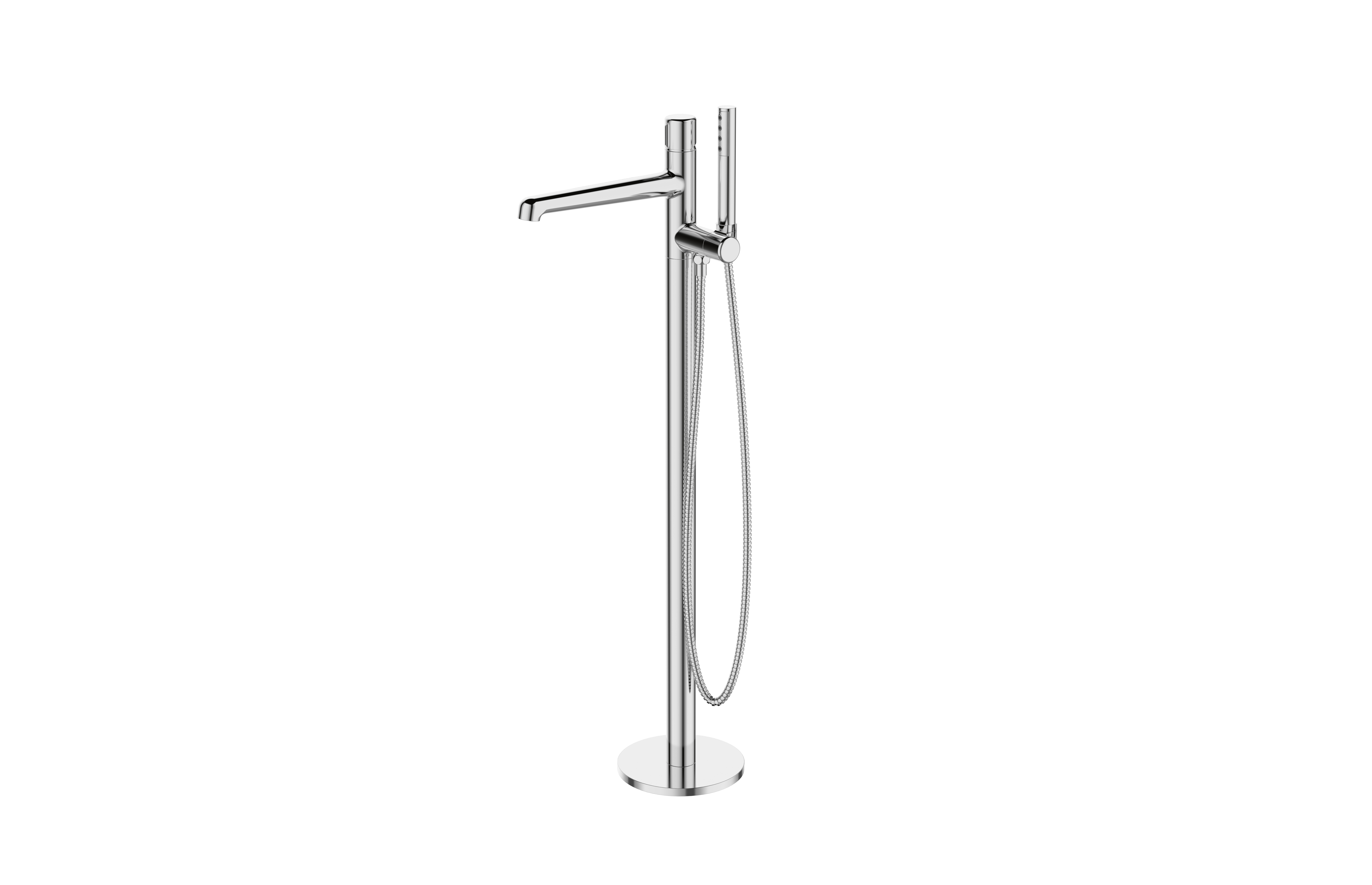 Напольный смеситель для ванны BelBagno UNO-FMT-CRM
