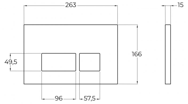 Кнопка смыва BelBagno BB044NERO