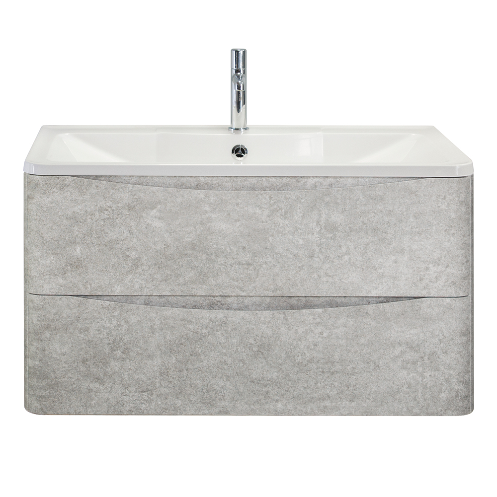 купить Мебель для ванной комнаты подвесная BelBagno ACQUA-800-2C-SO-CVG 80см Cemento Verona Grigio  