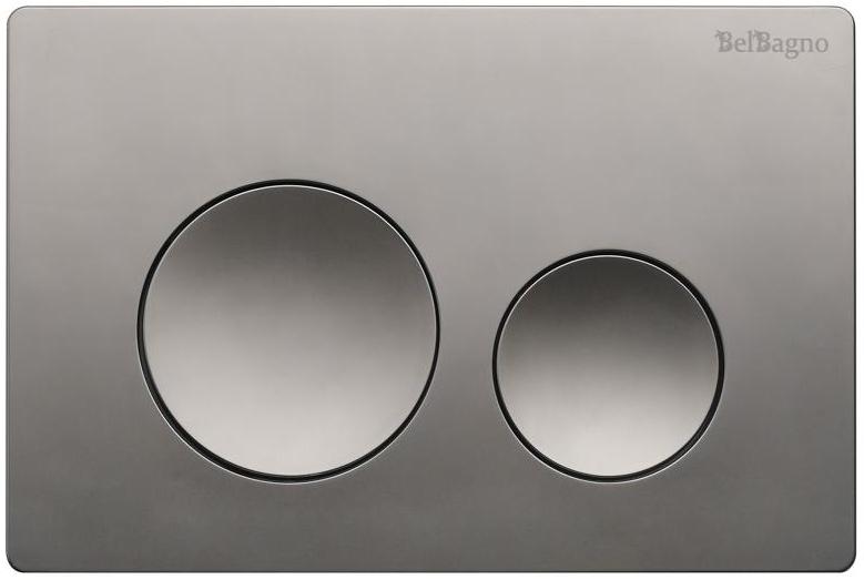 купить Кнопка смыва BelBagno BB-03C-GM цвет оружейная сталь 