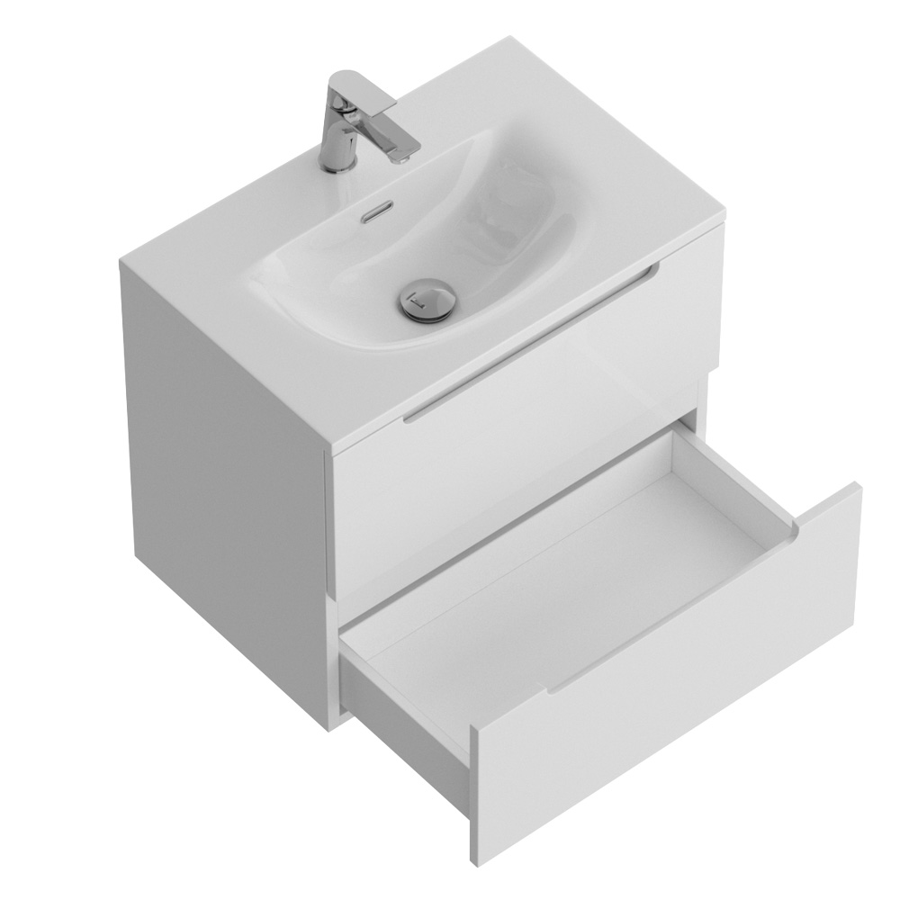 Тумба подвесная с раковиной BelBagno ETNA39-700/390-2C-SO-BL-P+BB-8099-3-70
