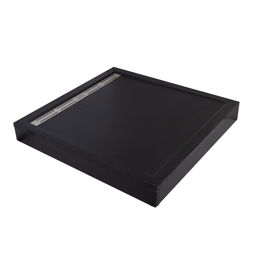 Поддон из искусственного мрамора 90х90 Cezares TRAY-AS-A-90-30-NERO без сифона