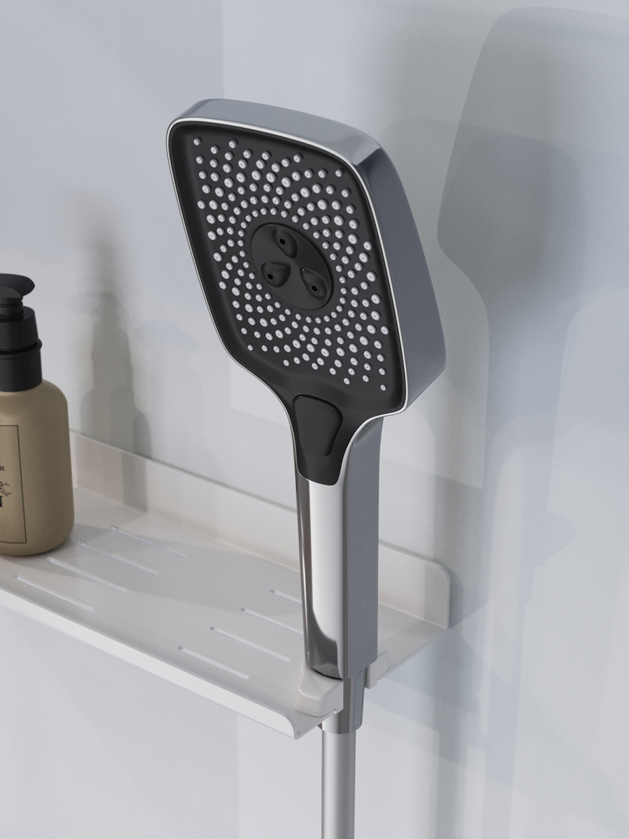 Душевая кабина BelBagno UNO-CAB-A-1-90-C-Cr-Bi-TOP-L, левосторонняя