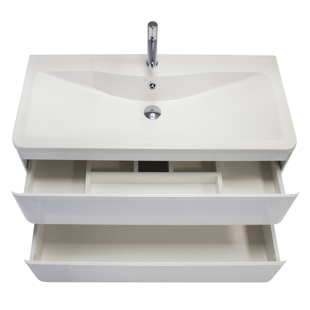 Тумба подвесная с раковиной BelBagno ALBANO-900-2C-SO-BL
