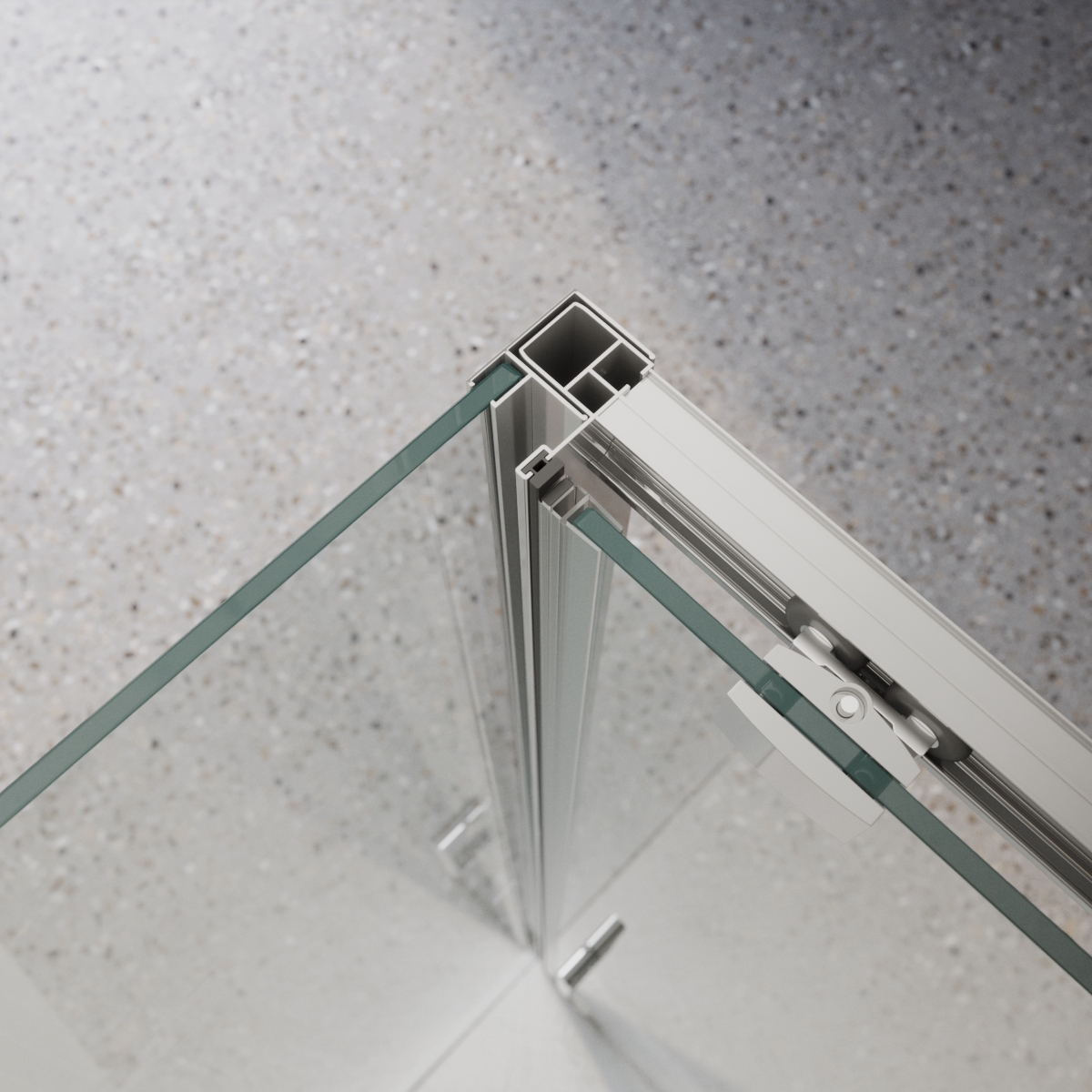Душевой уголок BelBagno LUCE-AH-1-110/100-C-Cr