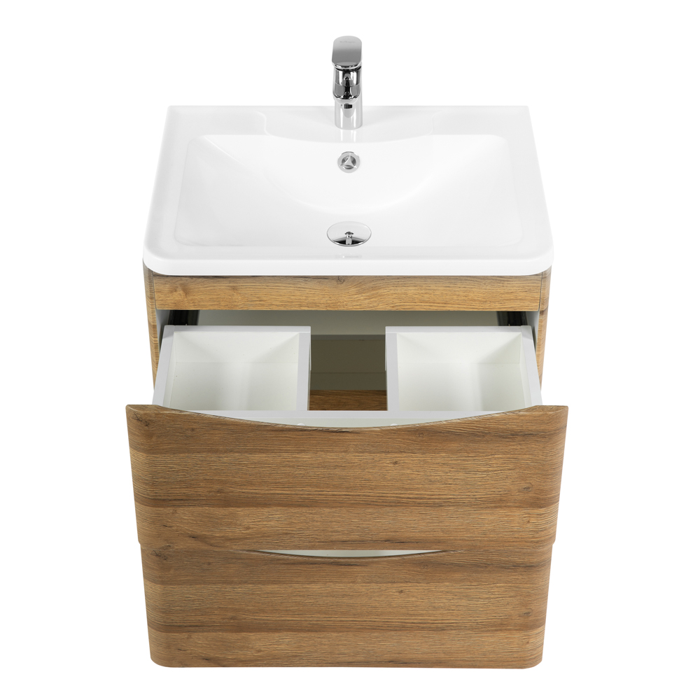 Мебель для ванной комнаты подвесная BelBagno ACQUA-700-2C-SO-RR 70см Rovere Rustico