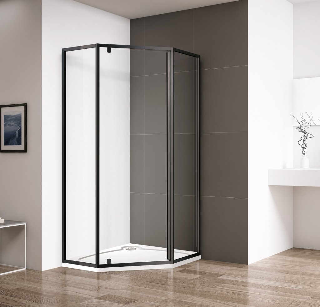 купить Душевой уголок Cezares ECO-O-P-1-90-C-NERO 