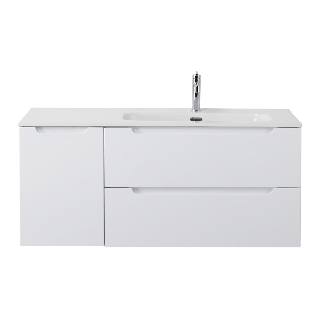 Подвесная тумба с раковиной BelBagno ETNA 120 Bianco Lucido правая, ETNA-1200-2C-1A-SO-BL-R + BB1200ETL-R