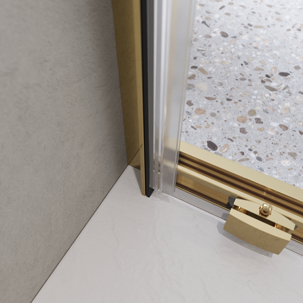 Дверь в проём BelBagno LUCE-BF-1-120-C-ORO