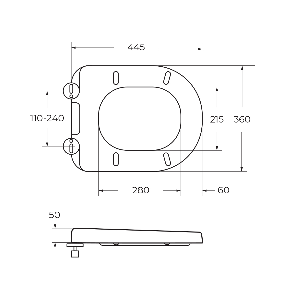 Чаша безободкового унитаза BelBagno MARINO BB105CPR/BB105SC