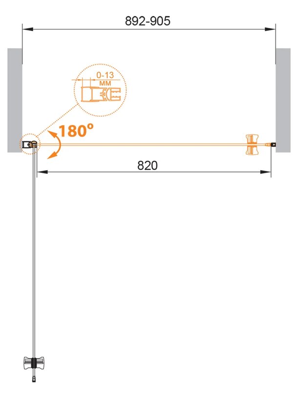 Дверь в проём Cezares ECO-O-B-1-90-C-NERO