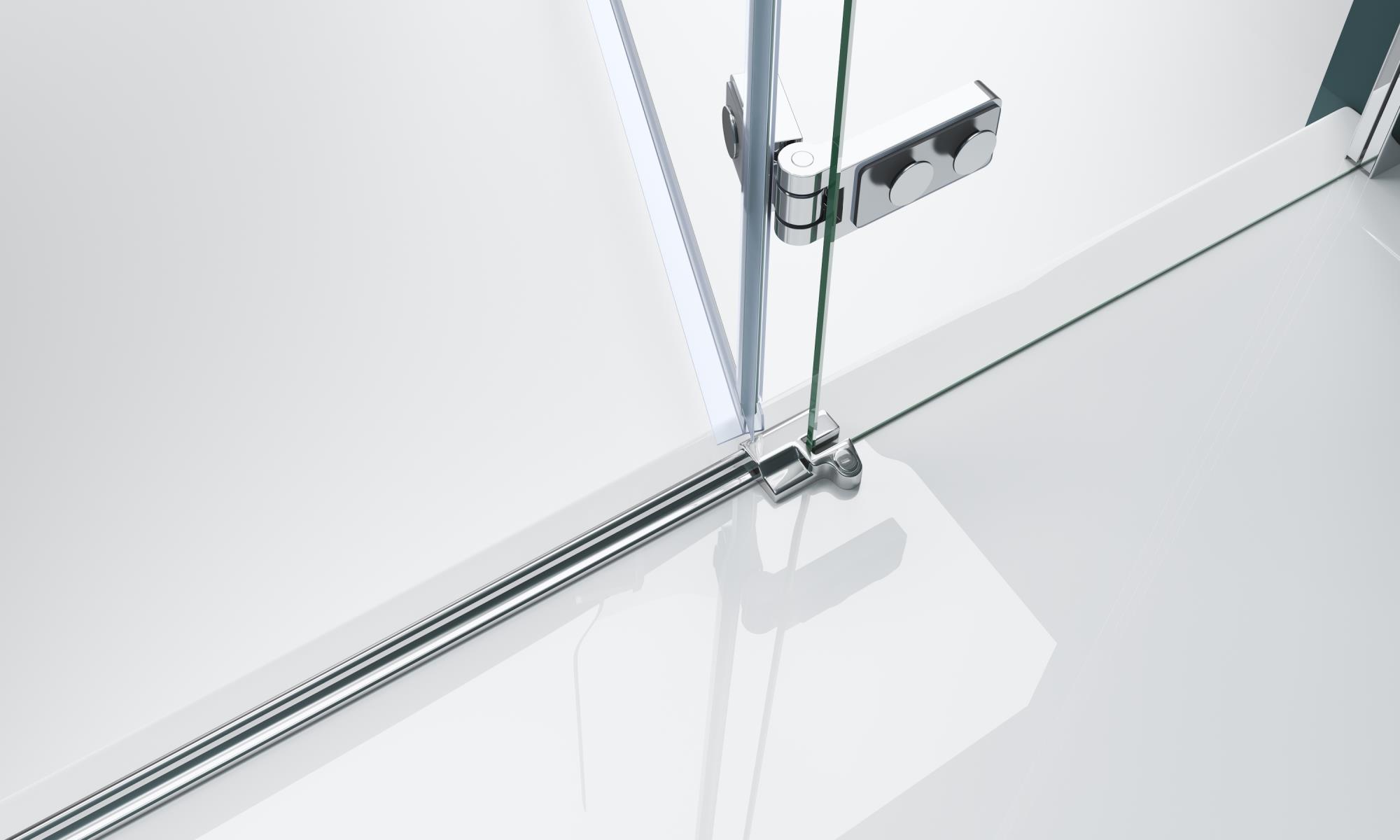 Душевая дверь BelBagno KRAFT-B-12-60/60-C-Cr-R