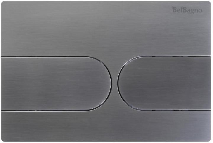 Кнопка смыва BelBagno BB-11-GM цвет оружейная сталь