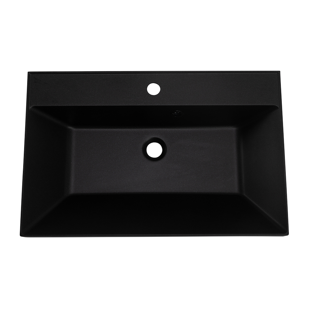 Раковина из литьевого мрамора BelBagno BB700/450-LV-ART-AST-NERO