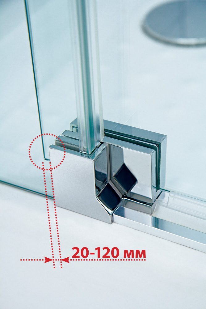 Душевой уголок Cezares SLIDER-AH-2-80/90-90/100-C-Cr