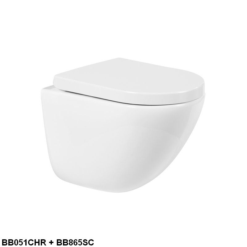 Унитаз подвесной безободковый BelBagno AMANDA BB051CHR