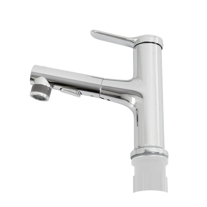 Cмеситель для раковины BelBagno BB-LVMD-CRM-W0 с вытяжным изливом