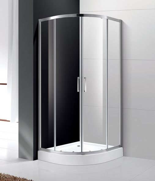 купить Душевой уголок Cezares MOLVENO-R-2-100-C-Cr-IV, 100х100х195, профиль хром, стекло прозрачное 