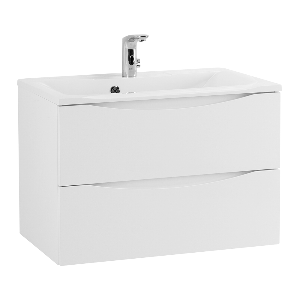 Тумба подвесная с раковиной BelBagno MARINO-650-2C-SO-BL-P