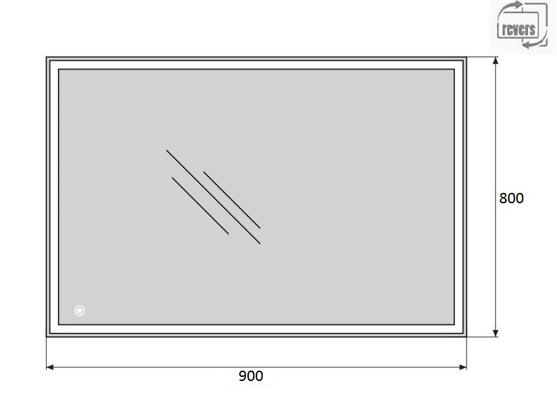 Зеркало BelBagno SPC-GRT-900-800-LED-TCH