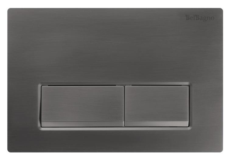 купить Кнопка смыва BelBagno BB-15R-GM цвет оружейная сталь 
