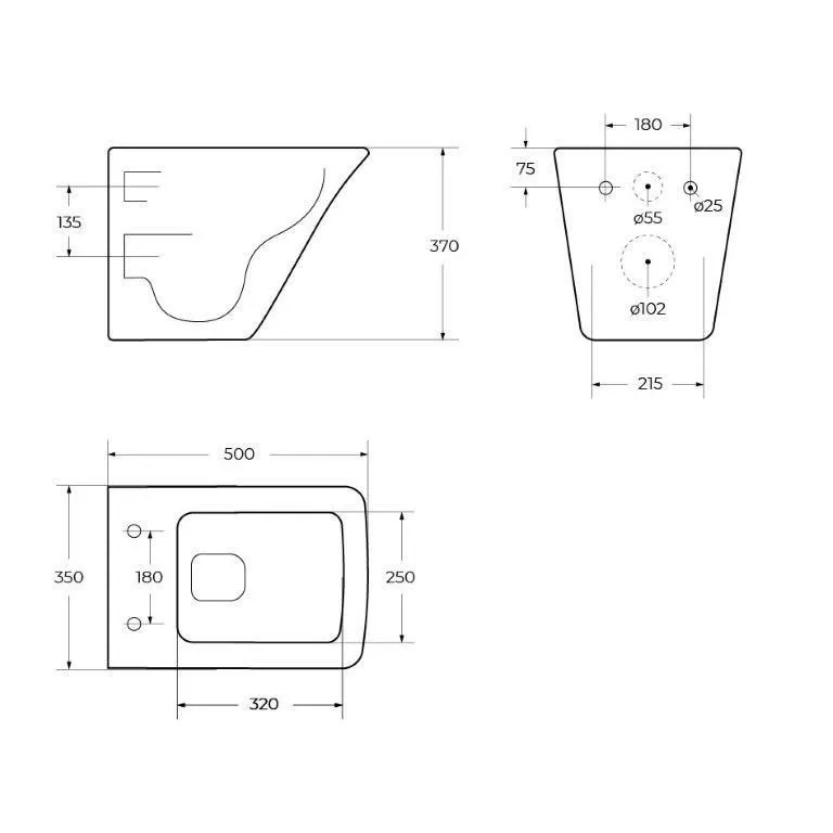 Унитаз безободковый подвесной BelBagno MARMI BB052CHR