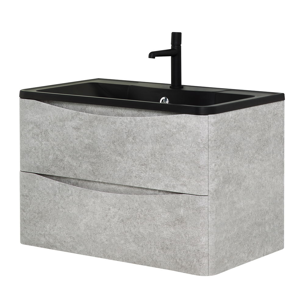 Мебель для ванной комнаты подвесная BelBagno ACQUA-800-2C-SO-CVG 80см Cemento Verona Grigio 