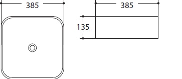 Раковина керамическая накладная Art&Max AM-78110-MB