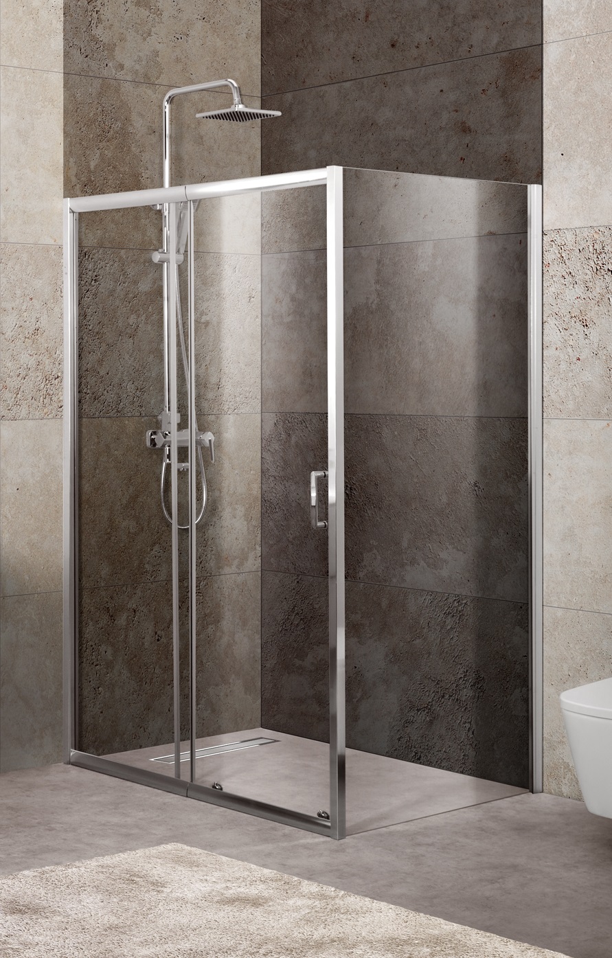 купить Душевой уголок BelBagno UNIQUE-AH-1-100/115-80-C-Cr 